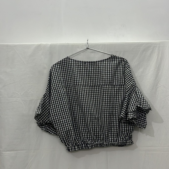 Kitschen All New Stylish and fancy check Black and White Top - Picture 3 of 3